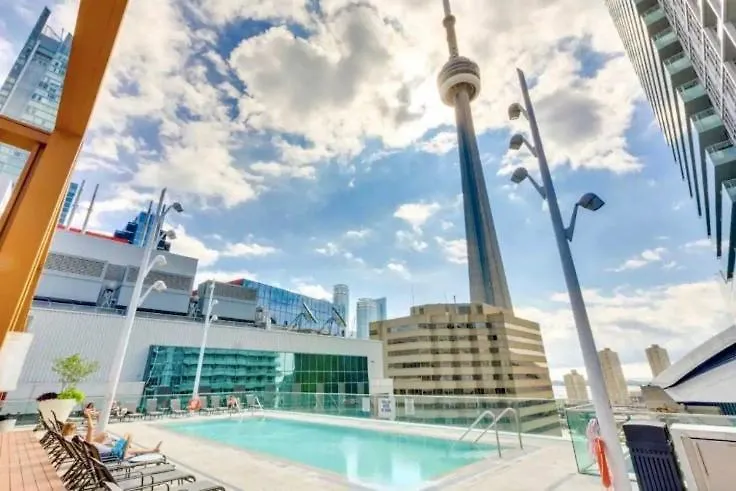 Apart-hotel 2Bedroom Cn Tower And Water Views - Free Parking - Rooftop Pool Toronto Canadá